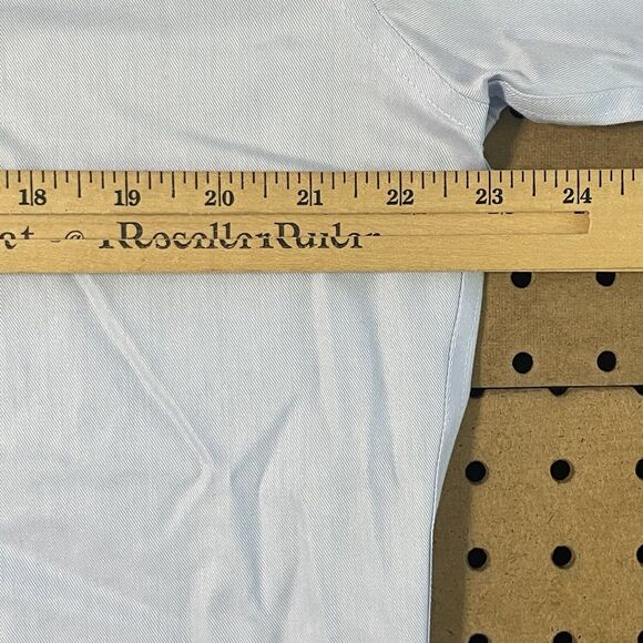 NWT T.M. Lewin London Fitted LS Button Up Oxford Shirt Light Blue Size 16.5 Men - Picture 7 of 9